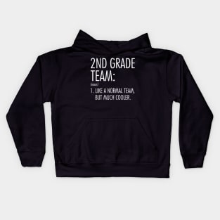 2nd Grade Team Definition Teacher Back To School Kids Hoodie